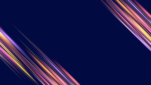 Efecto de luz de alta velocidad abstracto moderno Fondo abstracto con haces de luz curvos Tecnología movimiento dinámico futurista Patrón de movimiento para el concepto de fondo de diseño de banner o póster