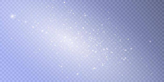 Efecto de luz bokeh brillante en un fondo transparente Fondo de luz de Navidad