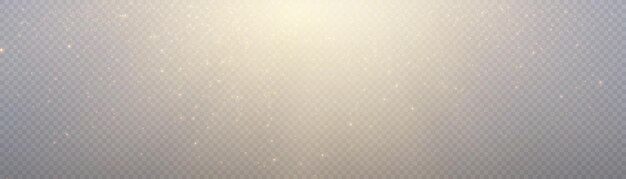 Efecto de luz bokeh brillante con muchas partículas brillantes de fondo transparente para efecto de superposición