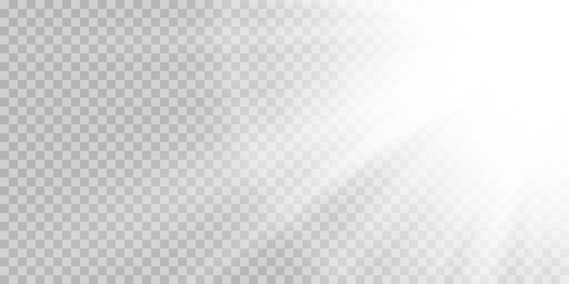 Efecto de luz brillante estalla con chispas de sol