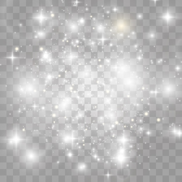 Efecto de luz brillante. Estrella estalló con destellos