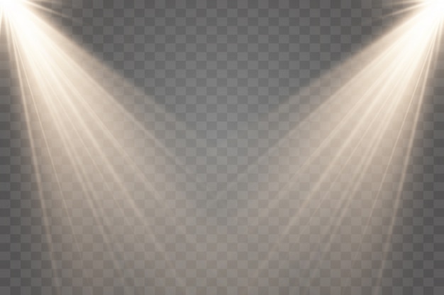 Efecto de luz brillante. Estrella estalló con destellos.