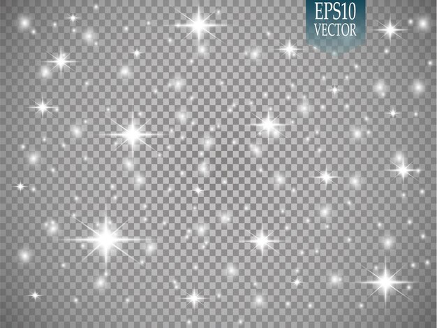 Efecto de luz brillante. ilustración vectorial Concepto de flash de Navidad. eps 10