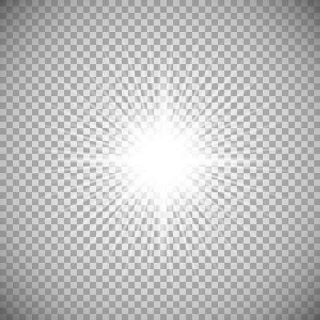 Efecto de luz brillante Ilustración vectorial Concepto de flash de Navidad