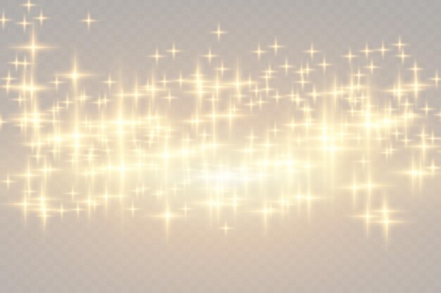 Efecto de luz brillante. ilustración vectorial Flash de Navidad. polvo