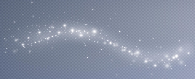 Efecto de luz brillante Ilustración vectorial Polvo de destello navideño Efecto de luz brillante Explosión de estrellas