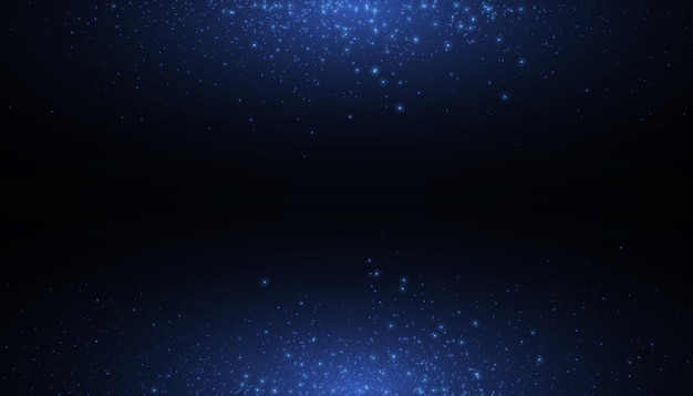 Efecto de luz brillante con muchas partículas de brillo aisladas sobre fondo transparente Vector