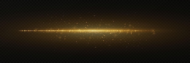 Efecto de luz brillante con polvo mágico Explosión de línea con chispas de polvo