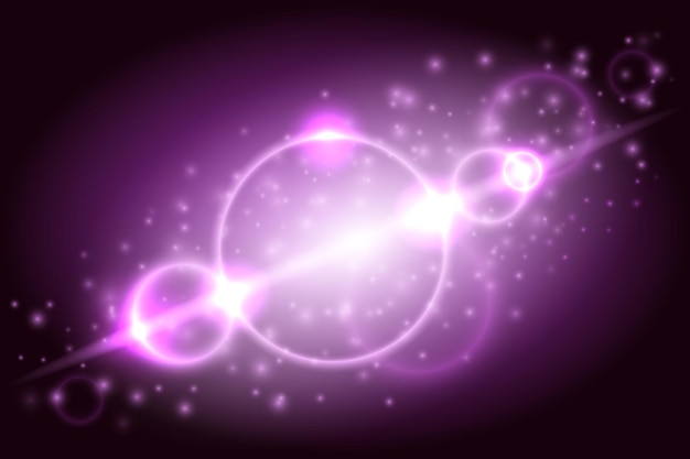Efecto de luz brillante púrpura