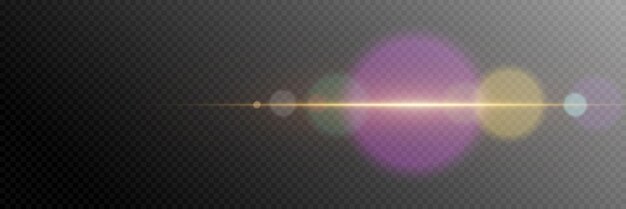 Efecto de luz brillante sobre un fondo transparente