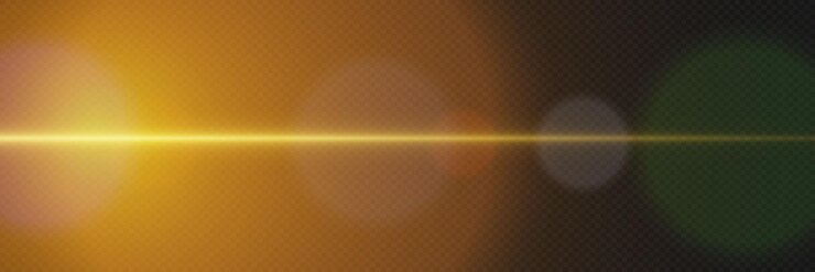 Vector efecto de luz brillante sobre un fondo transparente