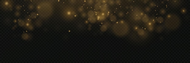 Efecto de luz de brillo Ilustración vectorial de Navidad destello de luz y partículas