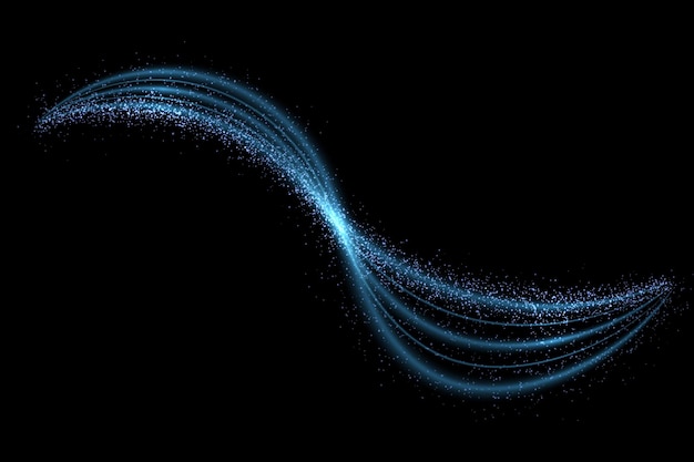 Efecto de luz de brillo de neón las estrellas estallan con chispas aisladas