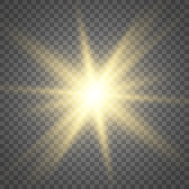 Efecto de luz de chispa, luz de las estrellas.