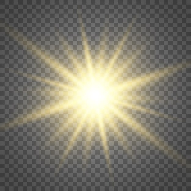 Efecto de luz de chispa, luz de las estrellas.