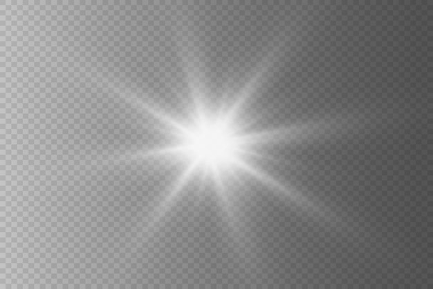 Efecto de luz de destello La luz parpadea con haces y reflectores