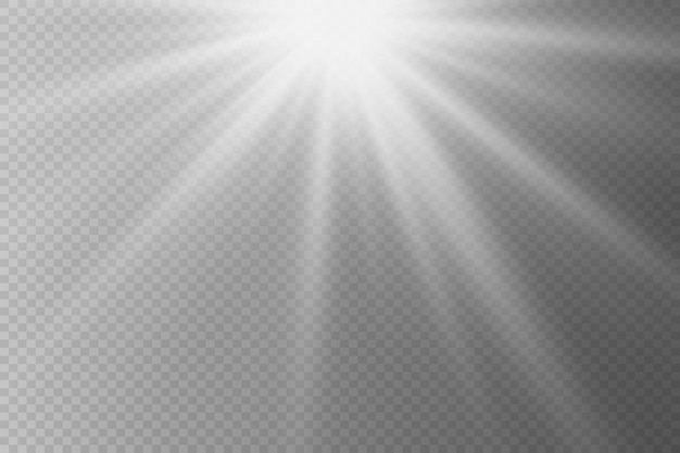 Efecto de luz de destello La luz parpadea con haces y reflectores