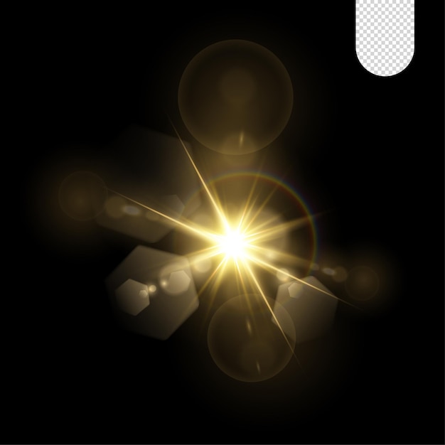 Efecto de luz dorada de lujo de EPS Vector gratuito