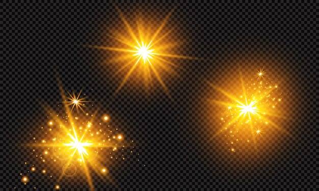 Efecto de luz especial de brillo de chispas. Partículas de polvo mágico espumoso.
