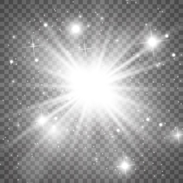 Efecto de luz especial de brillo de chispas. Partículas de polvo mágico espumoso