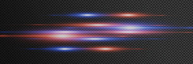 Efecto de luz especial de la línea de velocidad Haz horizontal de destello y destello