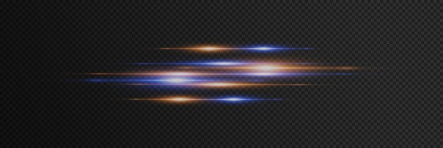 Efecto de luz especial de la línea de velocidad Haz horizontal de destello y destello