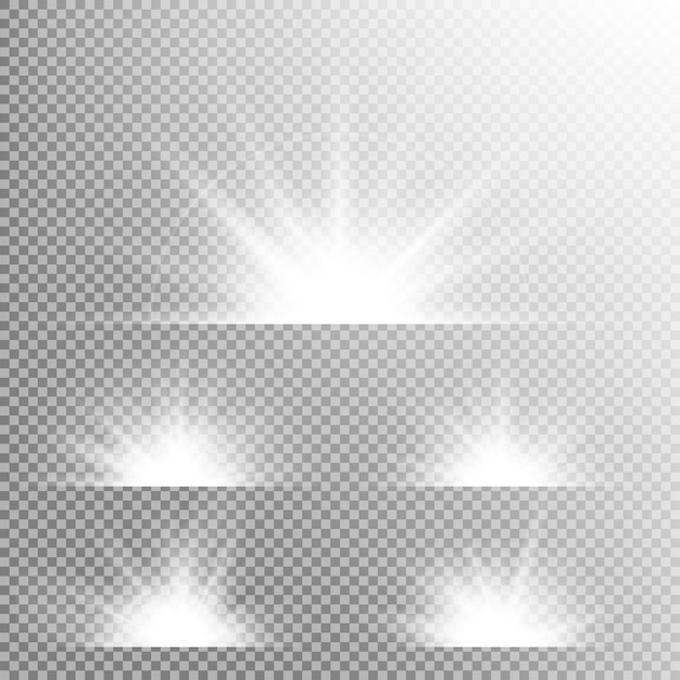 Efecto de luz estrellas explosiones.