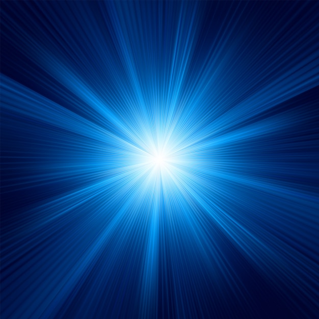 Efecto de luz de haz de explosión abstracta