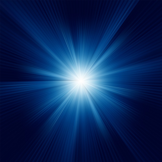 Efecto de luz de haz de ráfaga abstracto