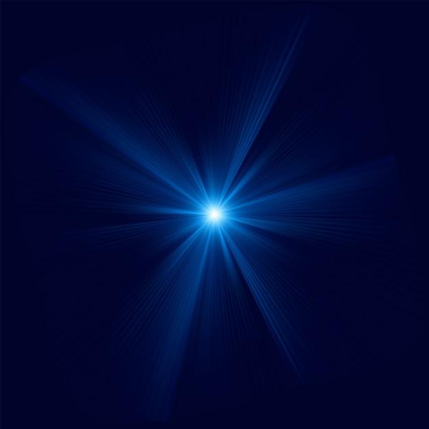 Efecto de luz de haz de ráfaga abstracto