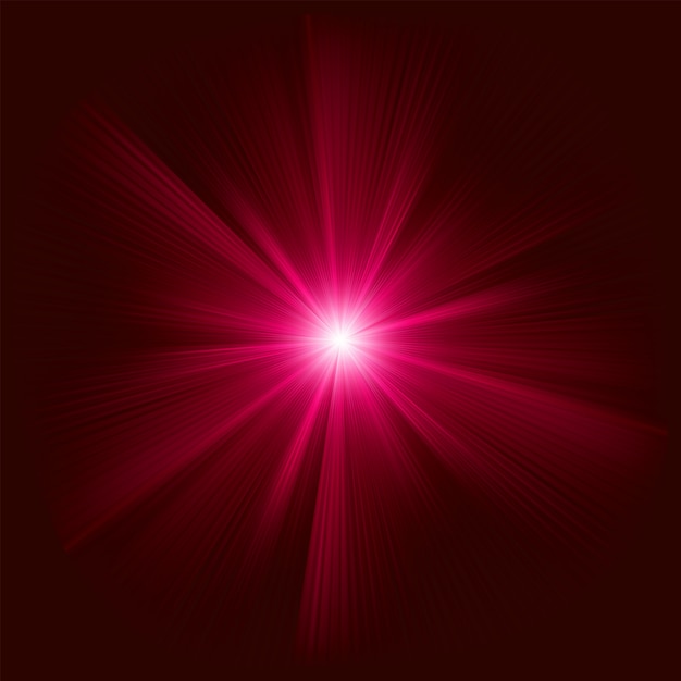 Efecto de luz de haz de ráfaga abstracto