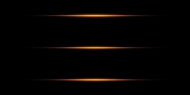 Efecto de luz de línea horizontal Vector EPS10