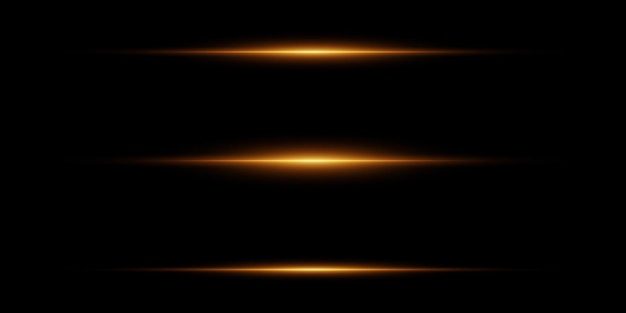 Efecto de luz de línea horizontal Vector EPS10