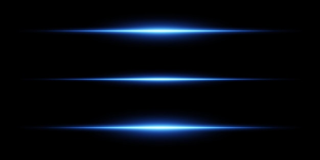 Efecto de luz de línea horizontal Vector EPS10