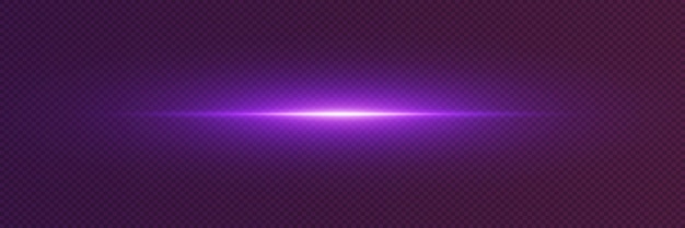 Efecto de luz de línea horizontal