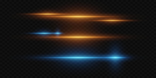 Efecto de luz de línea horizontal