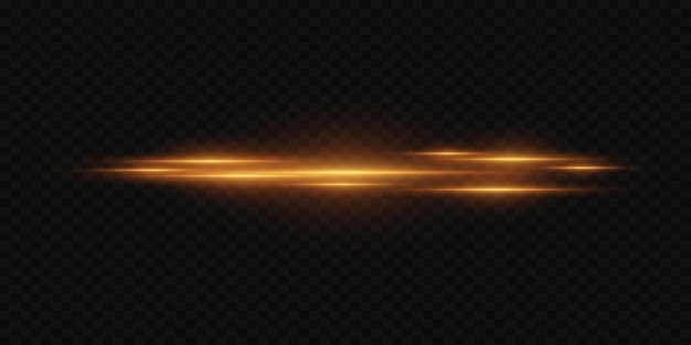 Efecto de luz de línea horizontal