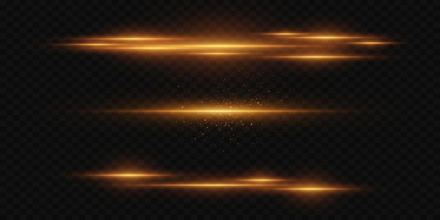 Efecto de luz de línea horizontal