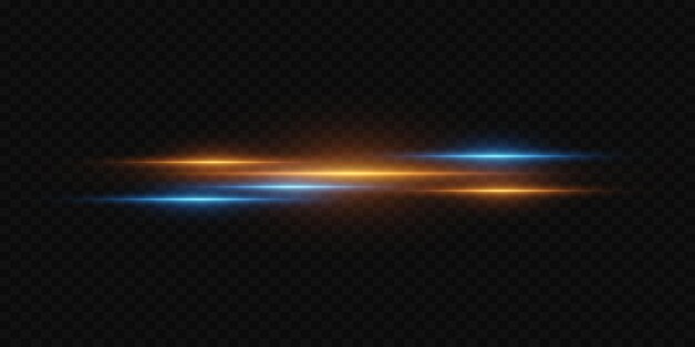 Efecto de luz de línea horizontal