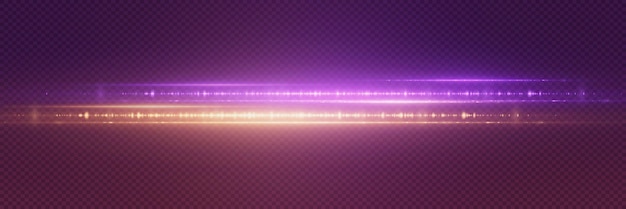 Efecto de luz de línea de luz de velocidad de neón mágico