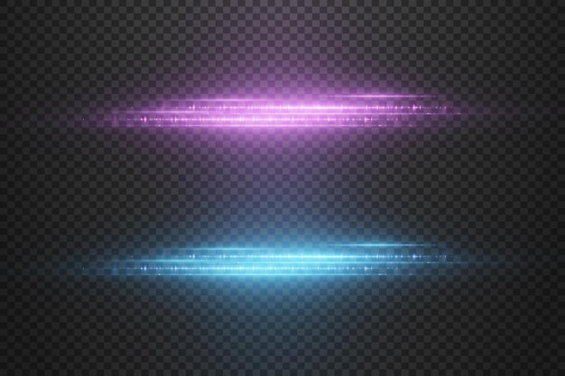 Efecto de luz de línea de luz de velocidad de neón mágico