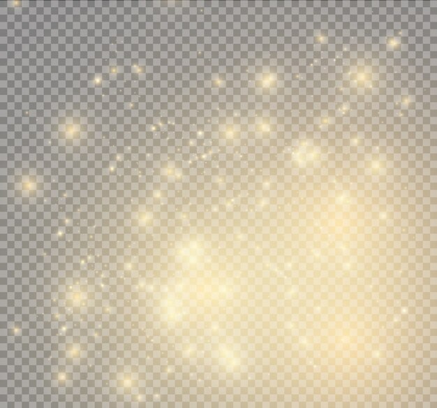 Efecto de luz, luz de las estrellas, polvo de estrellas. Luz resplandeciente.