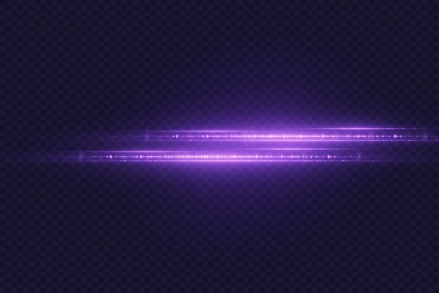 Efecto de luz mágica Línea de luz con haz de resplandor flash movimientos de luz de neón