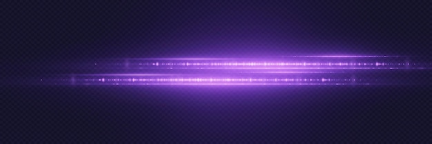 Efecto de luz mágica Línea de luz con haz de resplandor flash movimientos de luz de neón