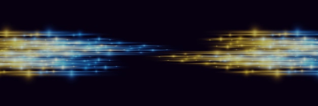 Efecto de luz de movimiento Efecto de velocidad