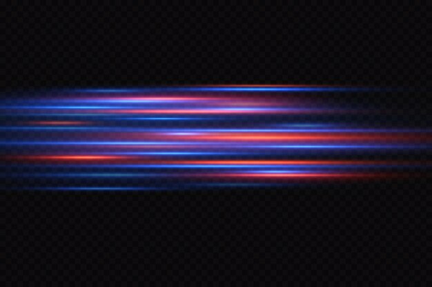 Efecto de luz de movimiento para pancartas. Líneas azules. El efecto de la velocidad sobre un fondo azul. líneas