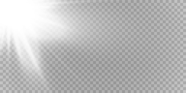 Efecto de luz resplandeciente Star estalló con destellos