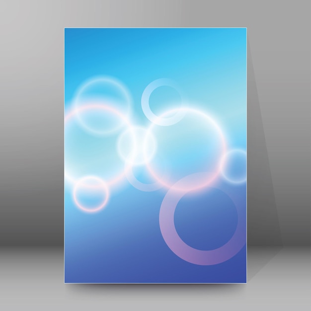 Efecto de luz de resplandor de elemento de diseño de fondo de página de portada75