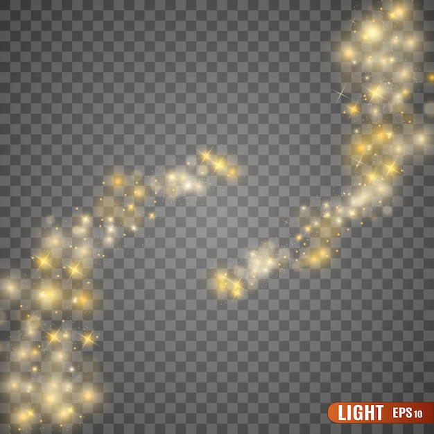 Efecto de luz resplandor. Estrella estalló con destellos.