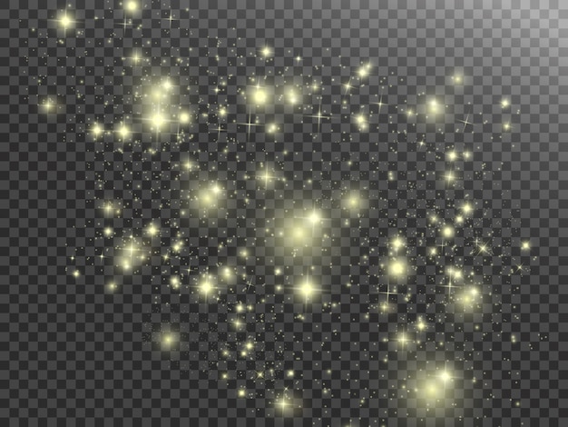 Efecto de luz resplandor. Estrella estalló con destellos.
